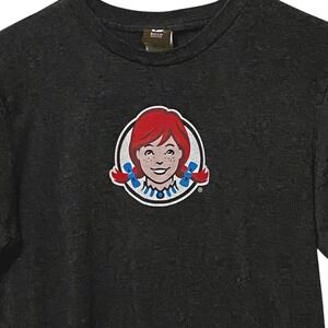 Barco Wendy's NCAA Employee Uniform T-Shirt S Dark Gray Pop Culture Fast Food